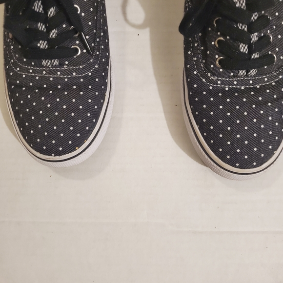 Levi's Maddy Black White Polka Dot Sneakers 6 - Picture 8 of 11
